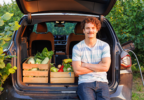 Farmer prepared to deliver vegetables