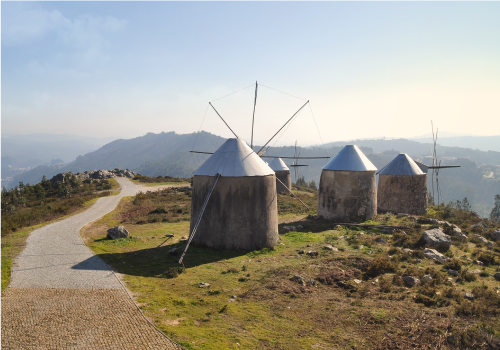 windmills Piodão village