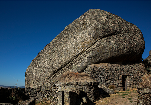 Granite rock in Monsanto village