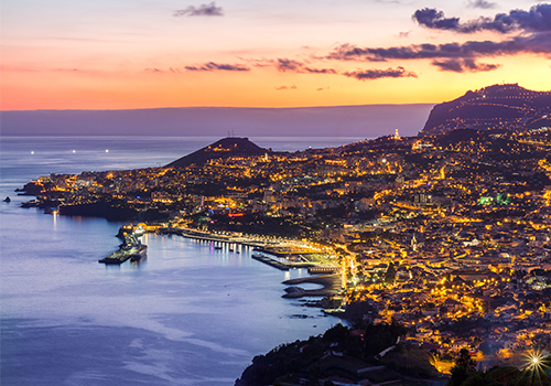 Pôr do sol no Funchal, Madeira